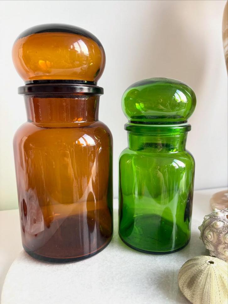 Apothekers potten (links is nog beschikbaar), Antiek en Kunst, Antiek | Glas en Kristal, Ophalen of Verzenden