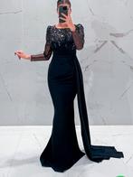 Mooie zwarte avondjurk, Kleding | Dames, Gelegenheidskleding, Maat 38/40 (M), Galajurk, Zwart, Ophalen of Verzenden