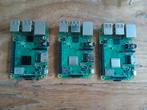 Raspberry Pi 3 B+ Set - 3 Stuks + Adapters, Computers en Software, Overige Computers en Software, Ophalen of Verzenden, Gebruikt