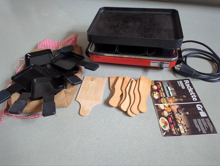 Sigg electro raclette en gourmet gril set, Witgoed en Apparatuur, Gourmetstellen, Gebruikt, 4 t/m 7 personen, Ophalen of Verzenden