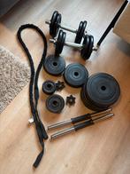 Set gewichten - Halterschijven en dumbbells, Ophalen, Gebruikt, Armen, Halterschijven