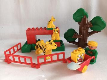 Vintage retro duplo set 2664 Zoo dierentuin Tijgerverblijf  beschikbaar voor biedingen