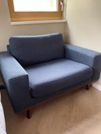 mid-century modern navy blue armchair, Huis en Inrichting, Fauteuils, Ophalen, 75 tot 100 cm, Zo goed als nieuw, 100 tot 125 cm