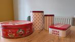Koekblik kerst 4x, Verzamelen, Blikken, Ophalen, Gebruikt