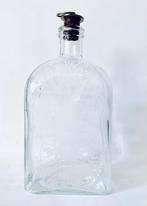 Zweedse decanter - geëtste fles met dop *vintage*design*, Ophalen of Verzenden