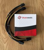 Shakmods 6-Pin PCIE Sleeved Verlengkabel 30cm (Black & Gold), Ophalen of Verzenden, Nieuw