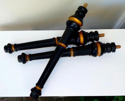 3 Antieke Pootjes / Poten / Tafelpoten voor Kruk Tafel ed, Huis en Inrichting, Tafelonderdelen, Zo goed als nieuw, Tafelpoot, Ophalen of Verzenden