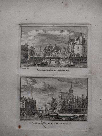 019-020 Amsterdam Schreiershoek Nieuw Yland dl3 Kopergravure beschikbaar voor biedingen