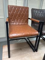 Industriële Stoelen - Set van 6, Huis en Inrichting, Stoelen, Ophalen, Gebruikt, Twee, Bruin