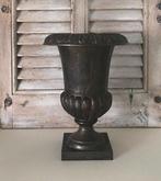 Franse gietijzeren Louvre vaas tuinvaas klassiek, Ophalen of Verzenden, Gebruikt