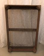 Brocante oude houten zeef - bollenbak, Ophalen