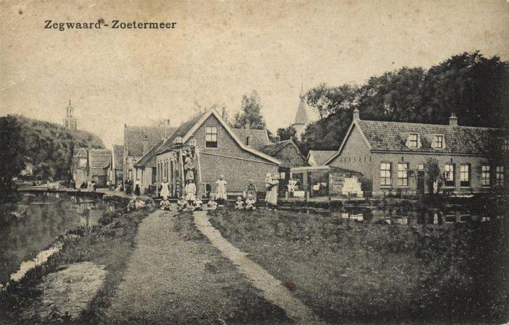 Zegwaard - Zoetermeer - volk - ongelopen, Verzamelen, Ansichtkaarten | Nederland, Ongelopen, Noord-Brabant, 1920 tot 1940, Verzenden