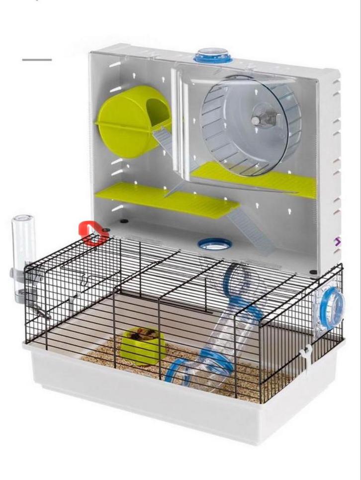Nieuwe hamsterkooi in doos, Dieren en Toebehoren, Knaagdieren en Konijnen | Hokken en Kooien, Zo goed als nieuw, Kooi, Minder dan 60 cm