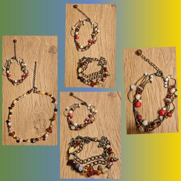 Prachtige armbanden en kettingen, vintage look, mooi & gaaf! beschikbaar voor biedingen