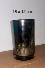 Sfeervolle Kandelaar met Winterse Print, Huis en Inrichting, Woonaccessoires | Kandelaars en Kaarsen, Overige materialen, Zwart