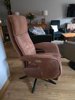 Relaxfauteuil - Tweemotorig - Bruin, Huis en Inrichting, Fauteuils, Ophalen, Gebruikt, 75 tot 100 cm, 75 tot 100 cm