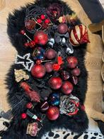 Kerstballen partij rood circus kerstboom zwart uniek, Diversen, Kerst, Ophalen of Verzenden, Zo goed als nieuw