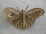 Mooie verguld zilveren vlinder in uitstekende staat., Ophalen of Verzenden, Zo goed als nieuw, Goud, Zilver