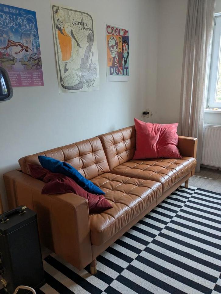 IKEA LANDSKRONA 3-seat sofa, Huis en Inrichting, Banken | Complete zithoeken, Zo goed als nieuw, Ophalen