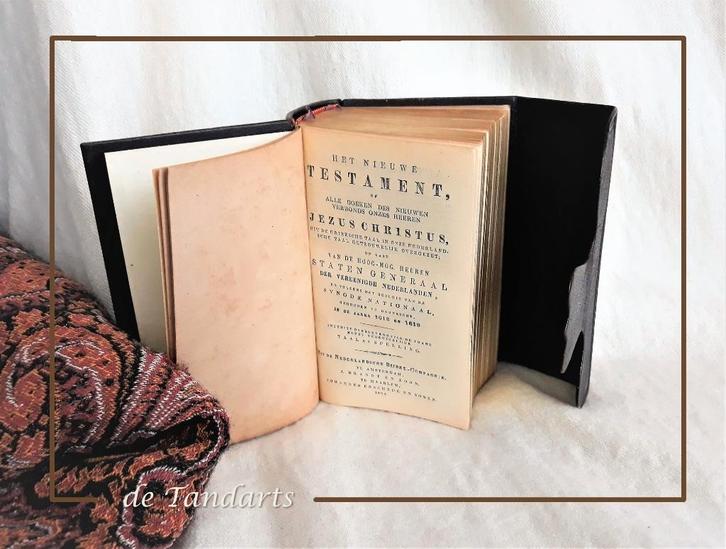 Het Nieuwe Testament – 1884 ¤ familie Blaauw, Benedenknijpe, Antiek en Kunst, Antiek | Boeken en Bijbels, Ophalen of Verzenden
