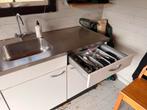 Keukenblok - Compact & Functioneel, Gebruikt, Wit, Enkelwandige keuken, Ophalen of Verzenden
