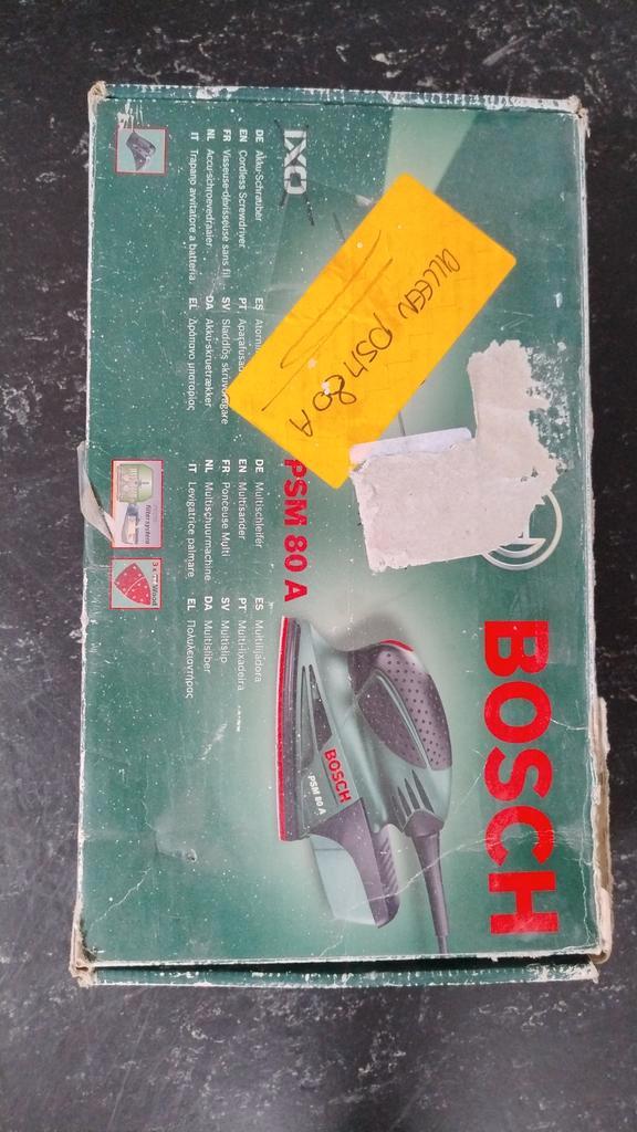 Bosch PSM 80 A Multischuurmachine, Doe-het-zelf en Verbouw, Gereedschap | Schuurmachines, Gebruikt, Vlakschuurmachine, Minder dan 600 watt