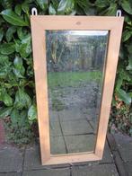 oude spiegel, geslepen glas met houten lijst, Ophalen, Rechthoekig, Minder dan 50 cm, Minder dan 100 cm
