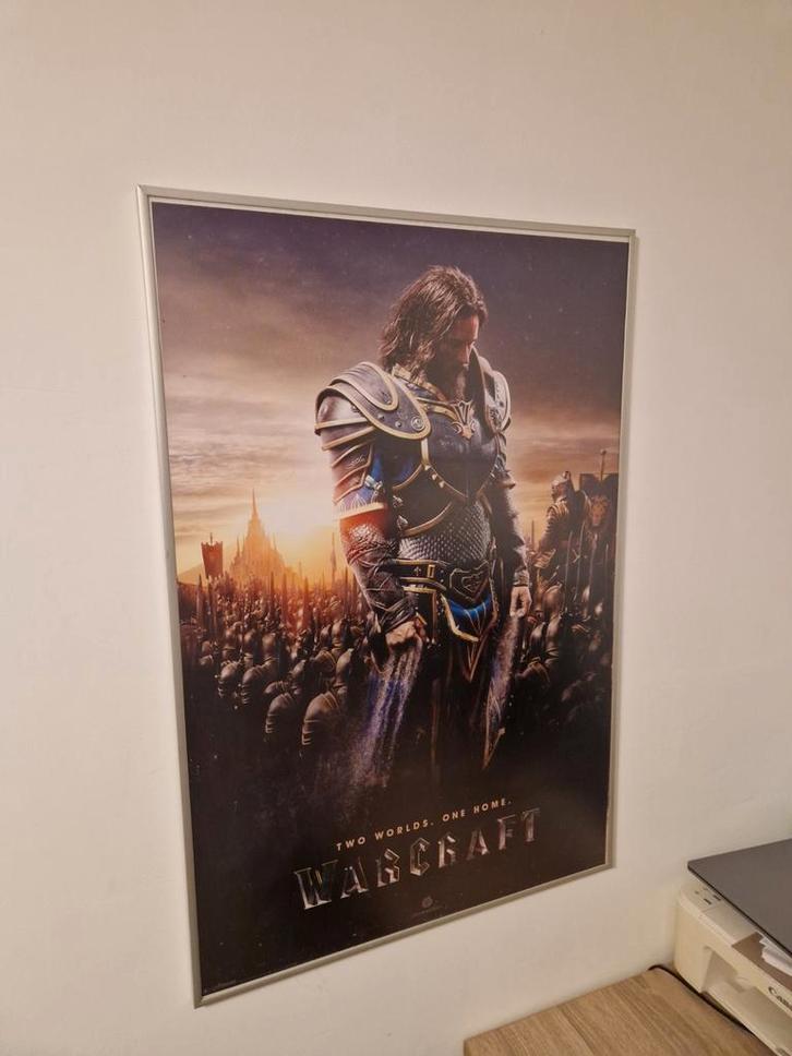 World of Warcraft Poster met Lijst - 63x94cm, Huis en Inrichting, Woonaccessoires | Schilderijen, Tekeningen en Foto's, Zo goed als nieuw