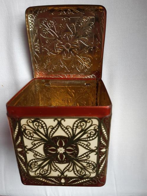 blikje, vintage, met tekst: container made in Holland, Verzamelen, Blikken, Gebruikt, Overige, Overige merken, Ophalen of Verzenden
