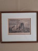 Ets Ruïne van Brederode, Antiek en Kunst, Kunst | Etsen en Gravures, Ophalen of Verzenden