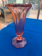 Art Deco rosaline persglas vaas, Antiek en Kunst, Ophalen of Verzenden