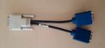 DMS-59 naar Dual VGA Y-splitterkabel, Ophalen of Verzenden, Zo goed als nieuw