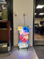 Grote Bob’s Burger neon verlichting - lamp - mancave, Ophalen, Zo goed als nieuw, Lichtbak of (neon) lamp