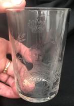 Antiek Wilhelmina glas 1880 -1898 - Troonbestijging, Antiek en Kunst, Antiek | Glas en Kristal, Ophalen of Verzenden