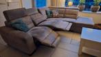 Mooie Hoekbank / Bankstel met 2 relax seats (elektrisch), Huis en Inrichting, Ophalen, Gebruikt, Vierpersoons of meer, Stof