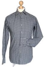 Oger geruit overhemd, shirt, blauw/wit, Mt. 37 / XS, Kleding | Heren, Overhemden, Halswijdte 38 (S) of kleiner, Verzenden, Blauw