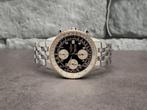 Breitling Old Navitimer 41mm aut, gold bezel, watch only, Staal, Staal, Breitling, Polshorloge