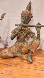 3 Koperen Tempelwachters - Muzikale Beelden afgeprijsd, Ophalen of Verzenden