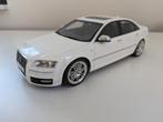 Ottomobile Audi S8 D3 1:18 wit, Hobby en Vrije tijd, Modelauto's | 1:18, Nieuw, OttOMobile, Ophalen of Verzenden, Auto