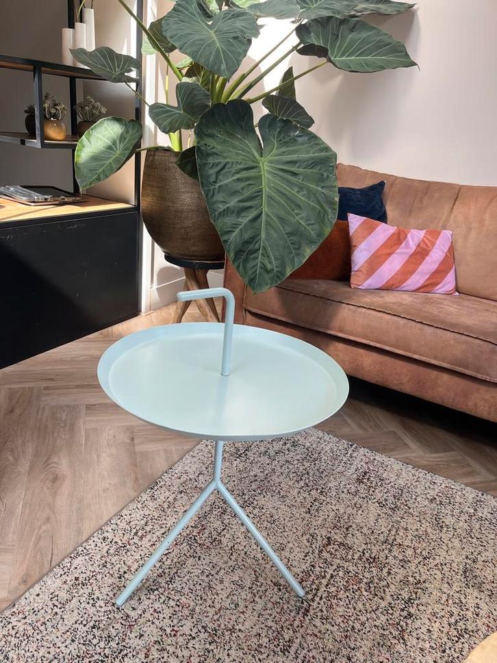 Hay DLM XL Bijzettafel Mint, Huis en Inrichting, Tafels | Bijzettafels, Zo goed als nieuw, Rond, 45 tot 60 cm, Minder dan 55 cm