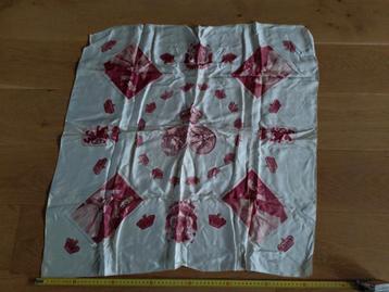 Zijde sjaal trouwerij Boudewijn en Fabiola 1960 beschikbaar voor biedingen