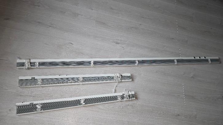 luxaflex jalouzieen, wit, Huis en Inrichting, Stoffering | Gordijnen en Lamellen, Gebruikt, 150 tot 200 cm, Wit, Ophalen