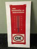 OK thermometer bord. Proefdruk / ontwerp. Langcat Bussum., Ophalen of Verzenden, Gebruikt, Reclamebord