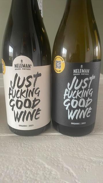 5 flessen biologische wijn Neleman, 4x rood en 1x wit beschikbaar voor biedingen