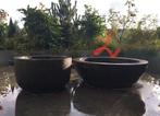 bloempotten plantenbakken donkergrijs antraciet kunsstofpot, Kunststof, Rond, Zo goed als nieuw, Minder dan 40 cm