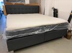 Bed met opbergruimte 180x200 cm antraciet, Huis en Inrichting, Slaapkamer | Bedden, Boxspring met opbergruimte, 180 cm, Stof, Ophalen of Verzenden