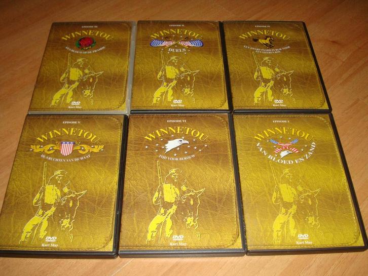 Winnetou collectie - 6 films, Cd's en Dvd's, Dvd's | Klassiekers, Zo goed als nieuw, Actie en Avontuur, 1940 tot 1960, Vanaf 6 jaar