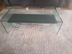 Glazen salontafel (zwaar!), Gebruikt, 100 tot 150 cm, Minder dan 50 cm, Rechthoekig