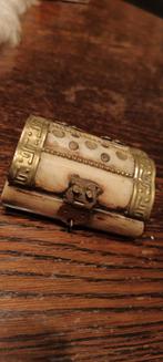 Antiek sieraden kistje uit been, Ophalen of Verzenden