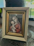 Klein oud lijstje Hummel Maria met kind religie, Antiek en Kunst, Antiek | Religie, Ophalen of Verzenden